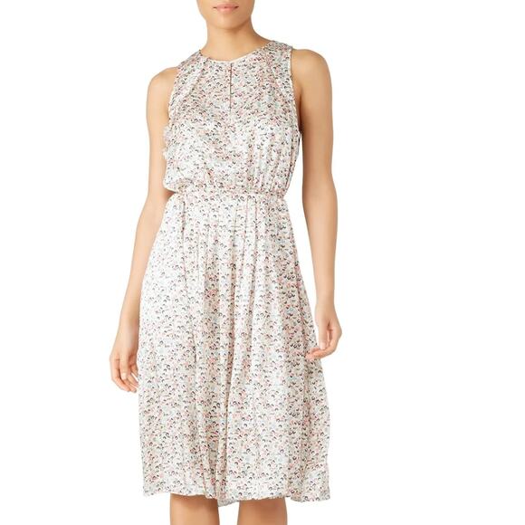 Jason Wu Cream Floral Silk Dress SIZE 10 Romantic Flowy Feminine Designer $800 - Picture 1 of 12